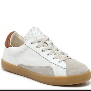 Sam Edelman Prima Women’s White Distressed Leather Sneaker - size 6 with box